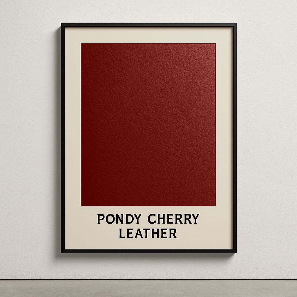 Pondy Cherry Leather